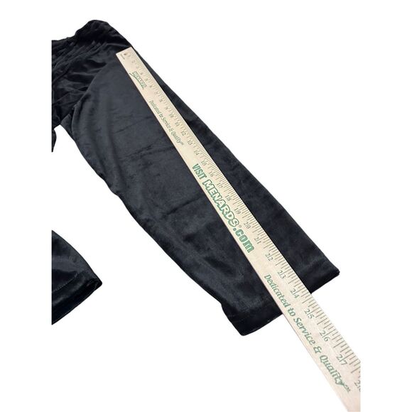 Woman Within Plus Size 1X Black Velour Velvet Feel Button Up VNeck Tunic Top - Picture 8 of 10